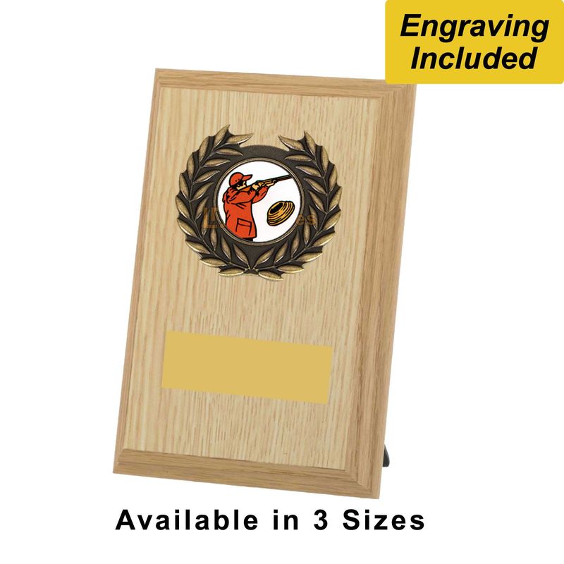 Clay Pigeon Shooting Shield / Plaque