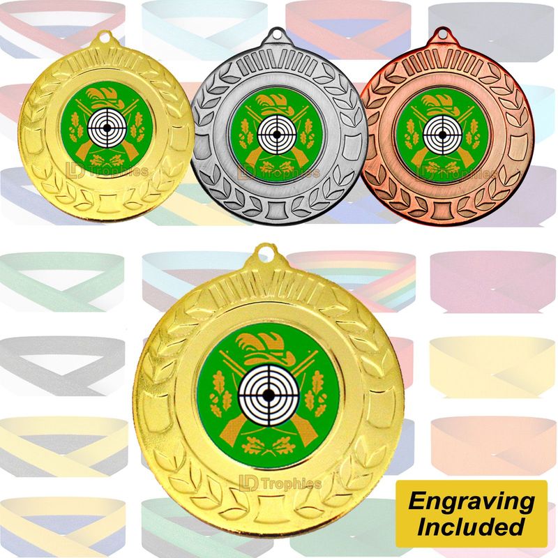 Target Shooting Medal & Ribbon