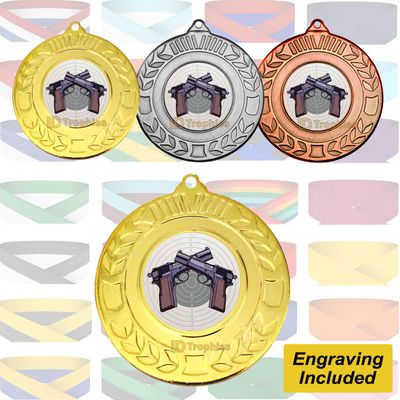 Pistol Shooting Medal & Ribbon