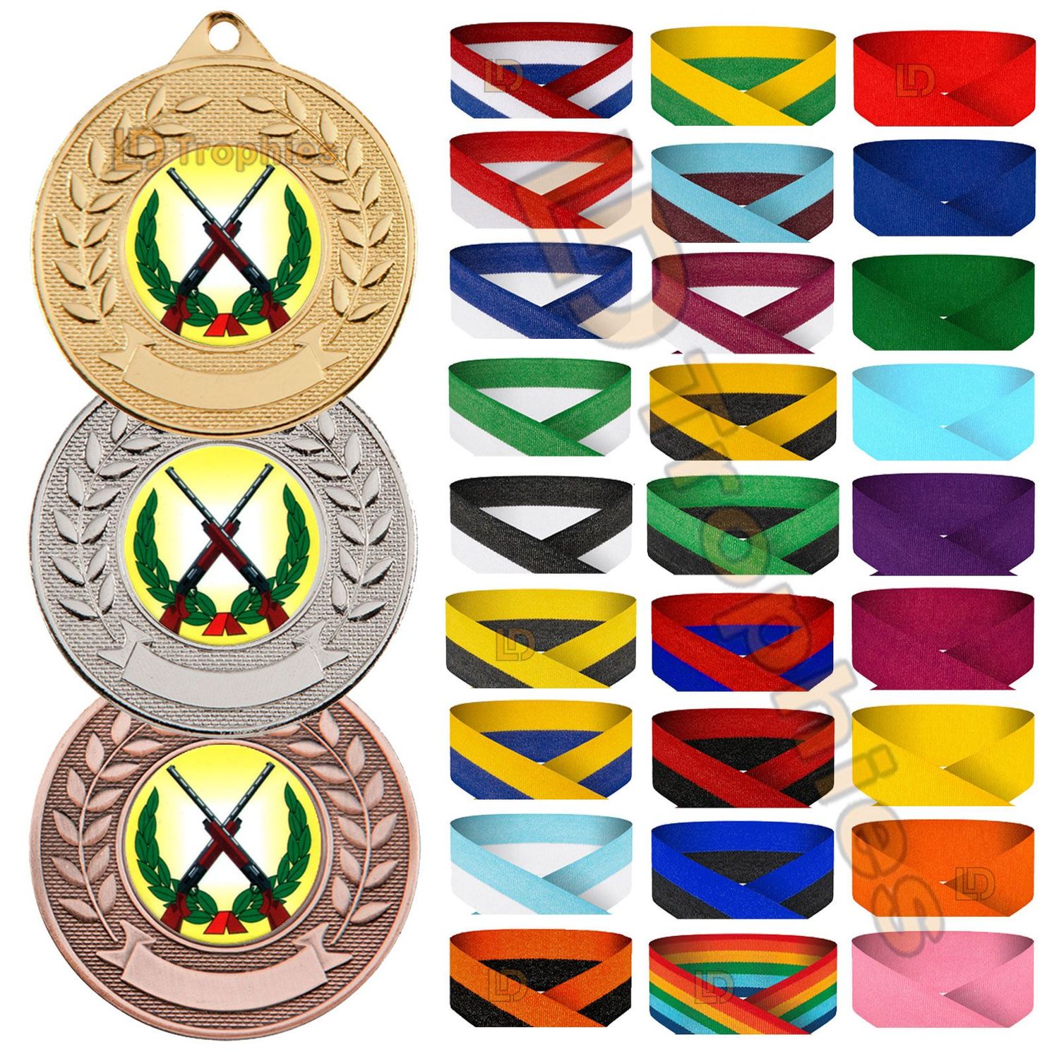 Rifle Shooting Medal & Ribbon Packs