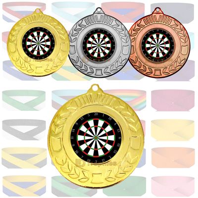 Darts Medal & Ribbon - Engraving Included
