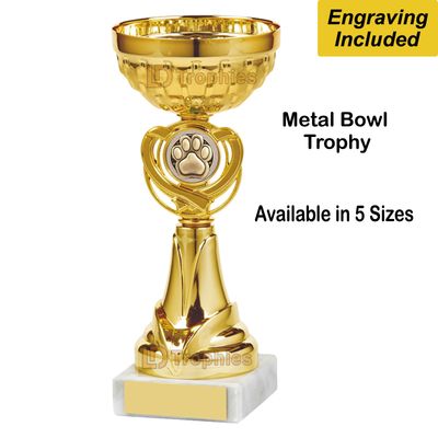 Dog-Canine Trophies / Cups - Gold