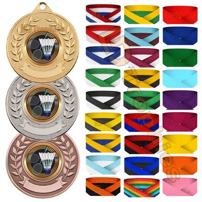 Badminton Medal & Ribbon Packs - Various Sizes