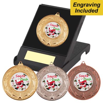Santa Dash Medal in Presentation Box