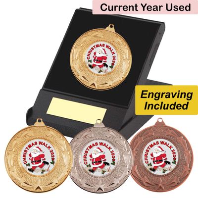 Christmas Walk Medal in Presentation Box