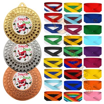 Santa Dash Medal & Ribbon Packs - Various Sizes