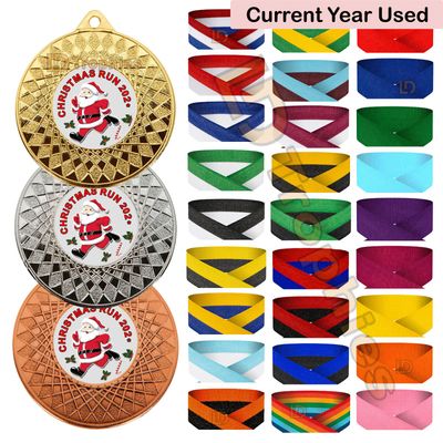 Christmas Run Medal & Ribbon Packs - Various Sizes