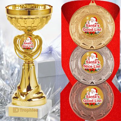 Santa's Nice / Good List Trophies & Medals