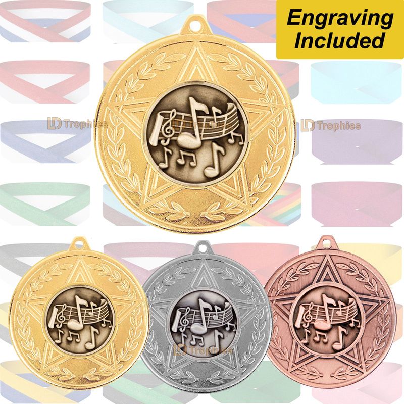 Music Medal & Ribbon - Caesar Range