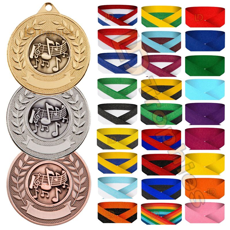 Music Medal & Ribbon Packs - Various Sizes