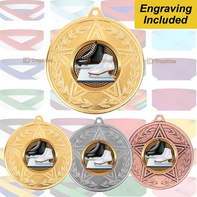 Ice Skating  Medal & Ribbon - Caesar Range