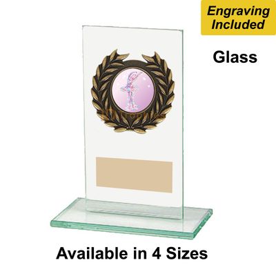 Glass Ballet Trophies - Pink Ballet Dancer
