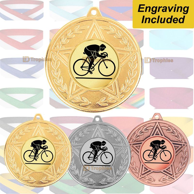 Cycling Medal & Ribbon - Caesar Range