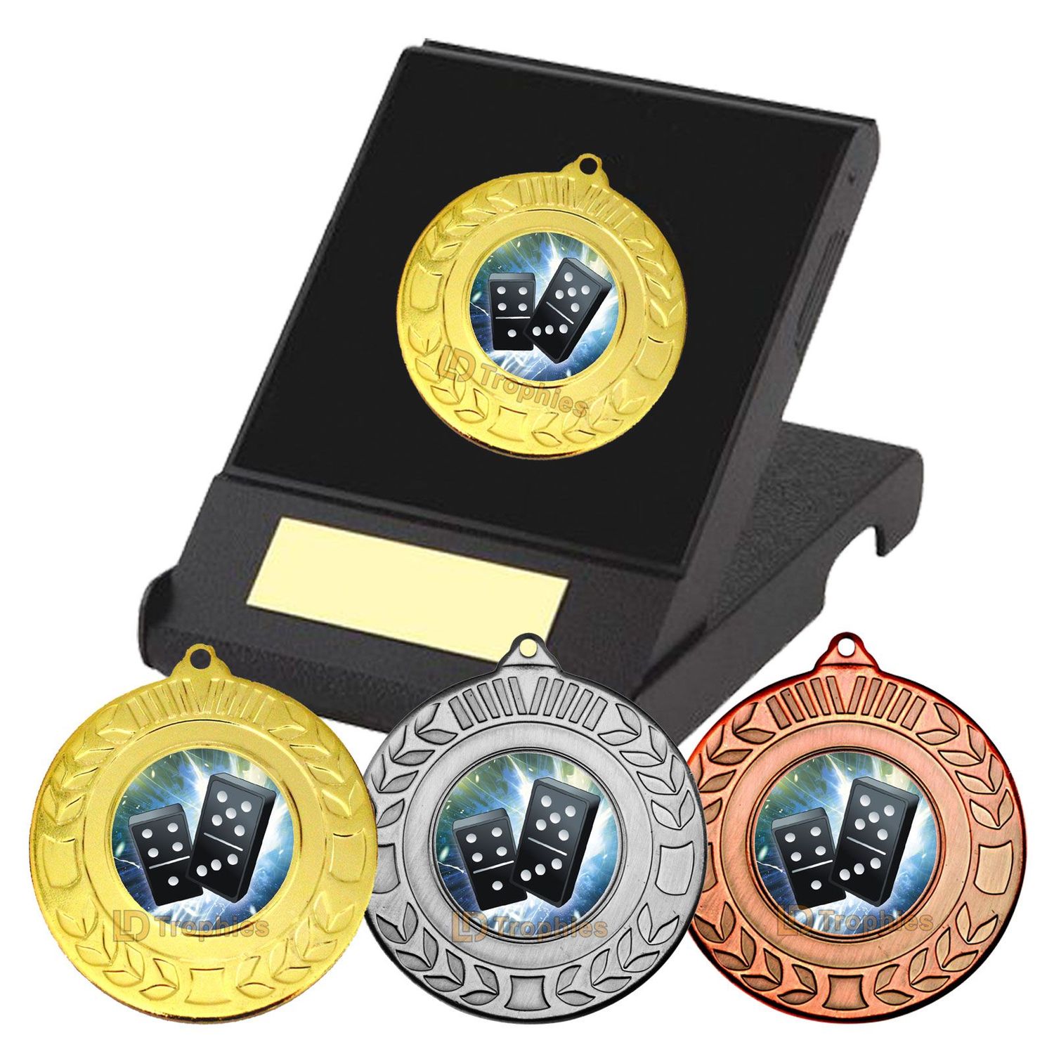 Dominoes Medal in Presentation Box