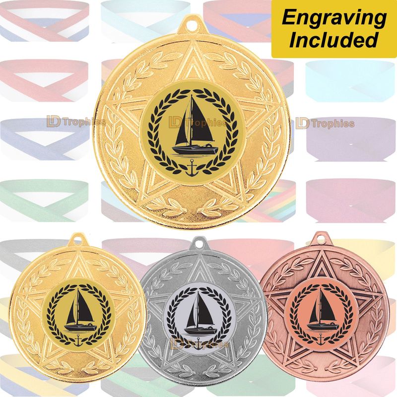 Sailing Medal & Ribbon - Caesar Range