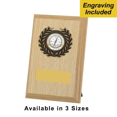 Orienteering Shield / Plaque - Light Wood