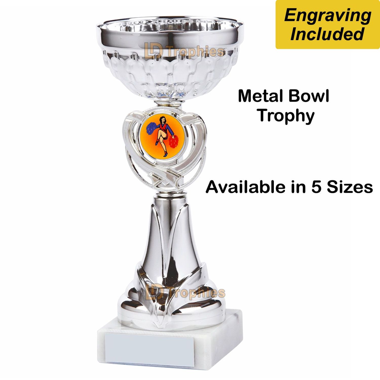 Cheerleading Trophies / Cups - Silver