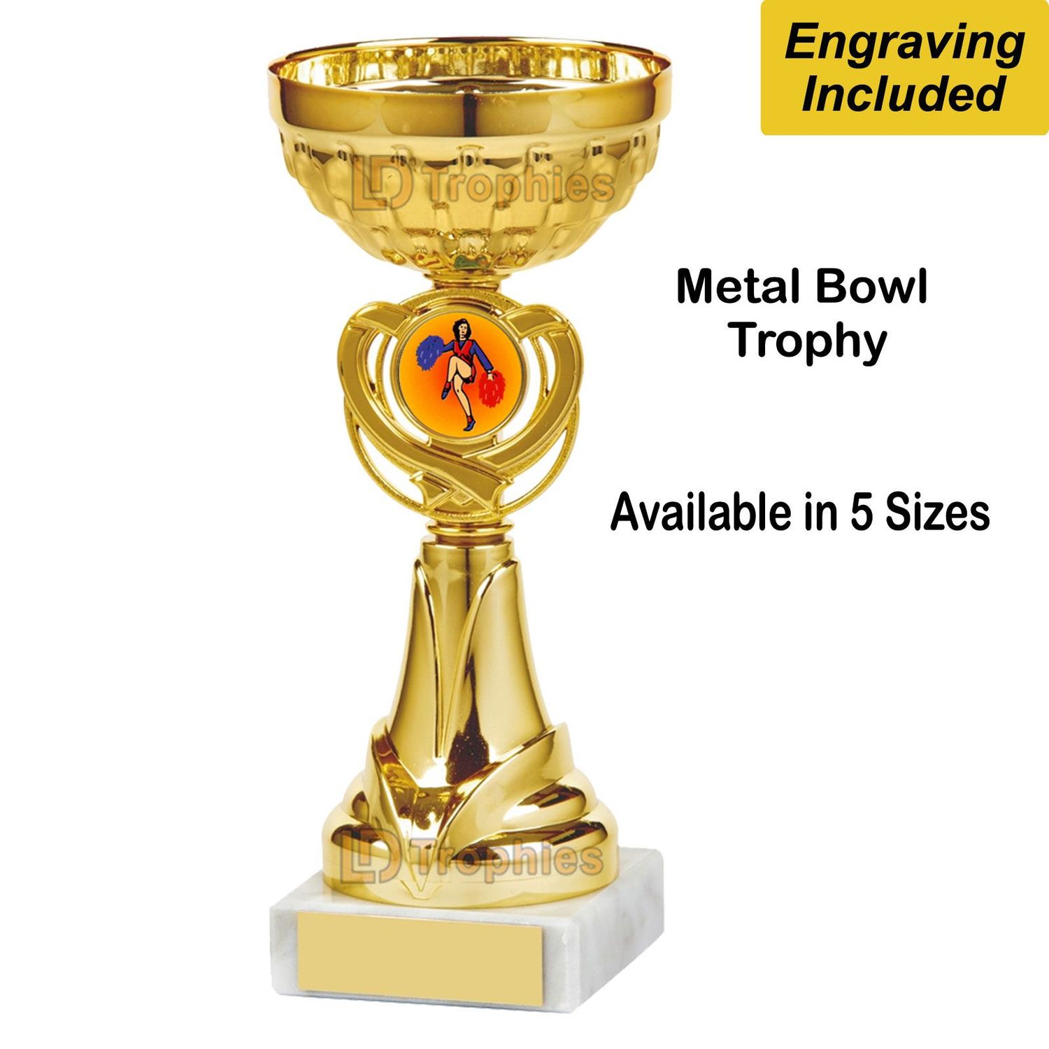 Cheerleading Trophies / Cups - Gold