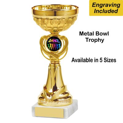 Dance Trophies / Cups - Gold - Free Engraving