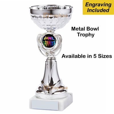 Dance Trophies / Cups - Silver - Free Engraving