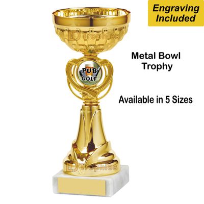 Pub Golf Trophies / Cups - Gold