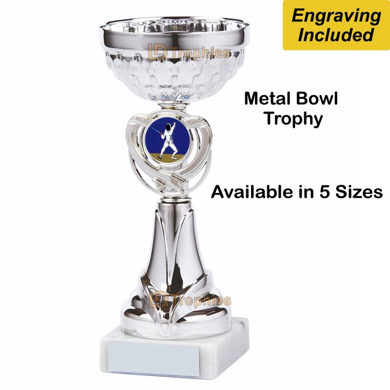 Fencing - Foil Trophies / Cups - Silver