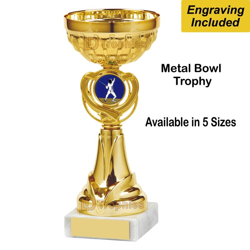 Fencing - Foil Trophies / Cups - Gold