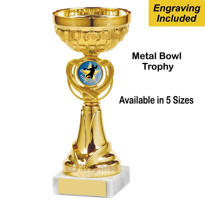Male Handball Trophies / Cups - Gold