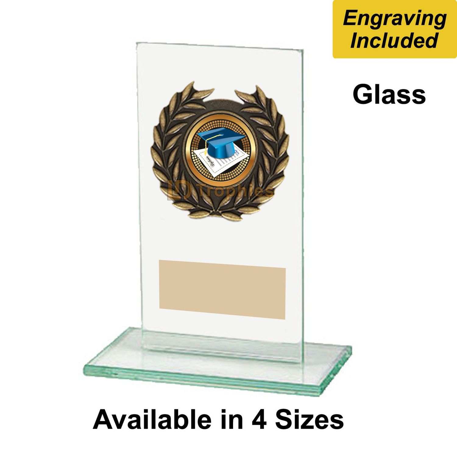 Glass Academic Trophies - Warrior Range