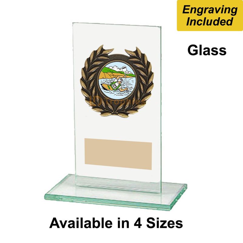 Glass Canoeing Trophies - Warrior Range