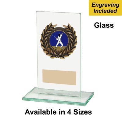 Glass Fencing  / Foil Trophies - Warrior Range