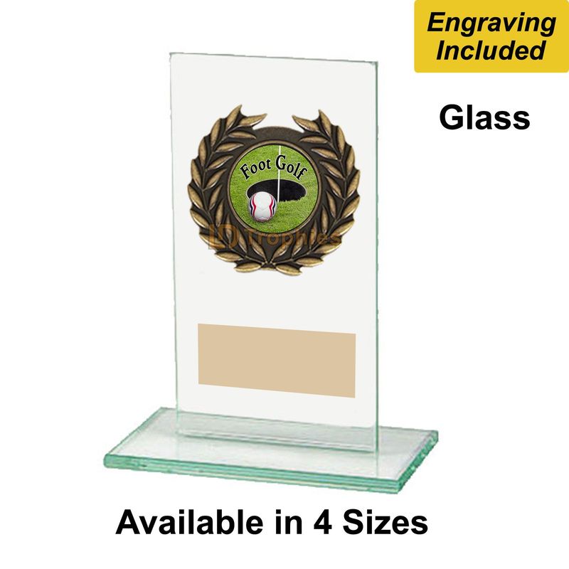 Glass Footgolf Trophies - Warrior Range