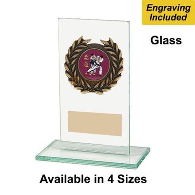 Glass Judo Trophies - Warrior Range