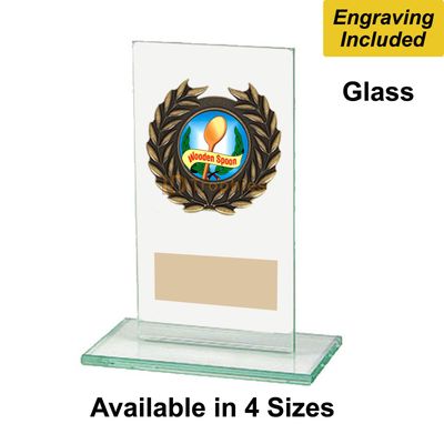 Glass Wooden Spoon Trophies - Warrior Range