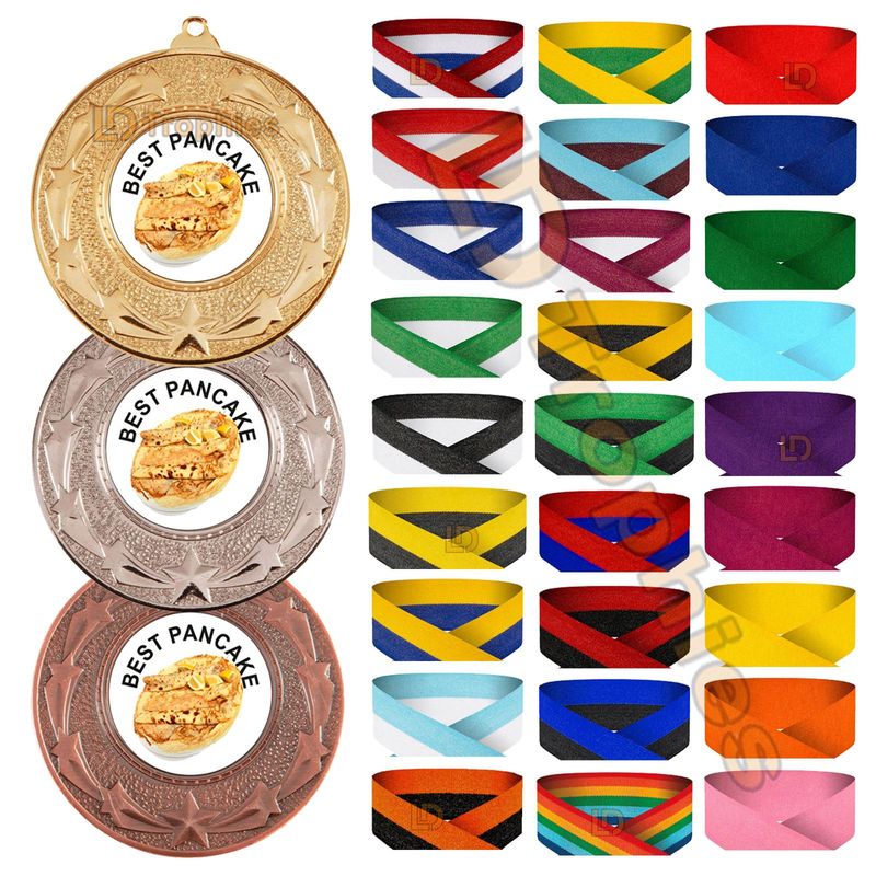 Best Pancake Medal & Ribbon Packs - Various Sizes