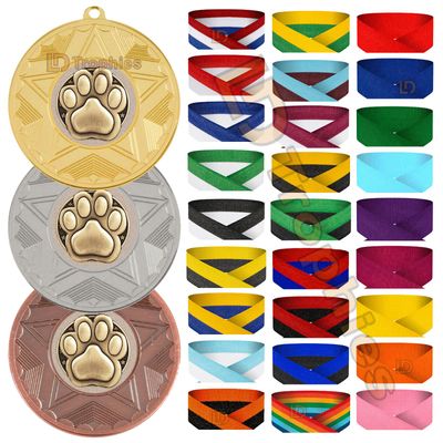 Dog Medal & Ribbon Packs - Various Sizes