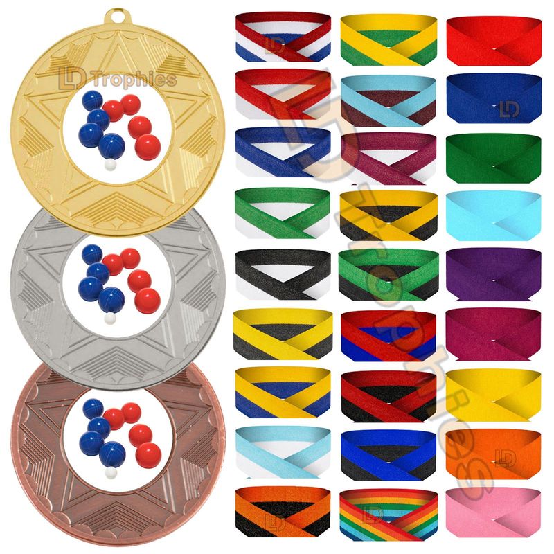 Boccia Medal & Ribbon Packs - Various Sizes
