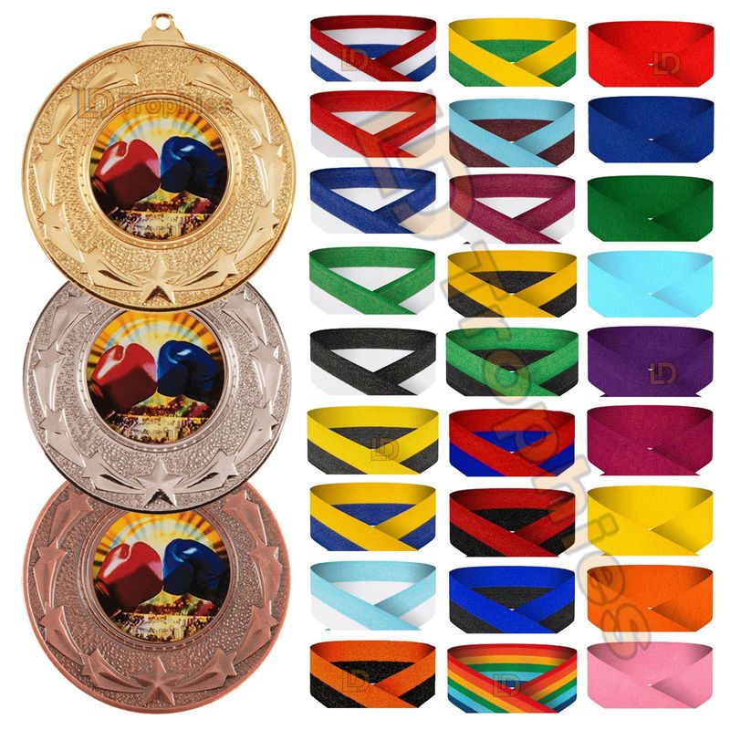 Boxing Medal & Ribbon Packs - Various Sizes