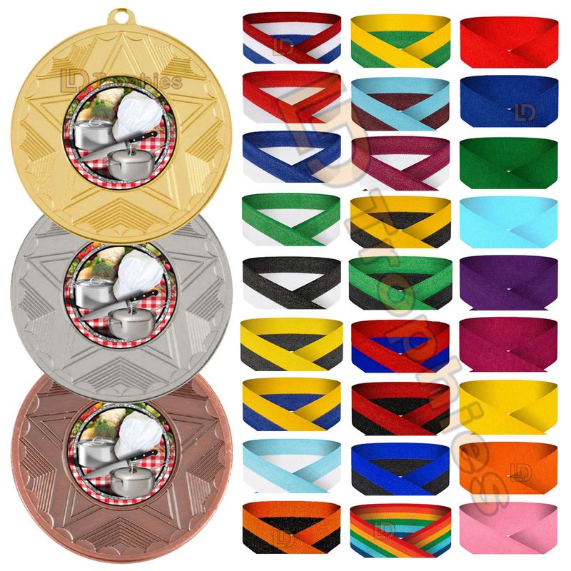 Cooking Medal & Ribbon Packs - Various Sizes