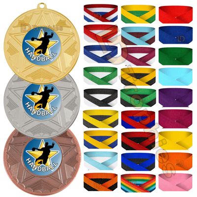 Male Handball Medal & Ribbon Packs - Various Sizes