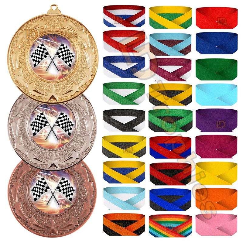 Motorsport Medal & Ribbon Packs - Various Sizes