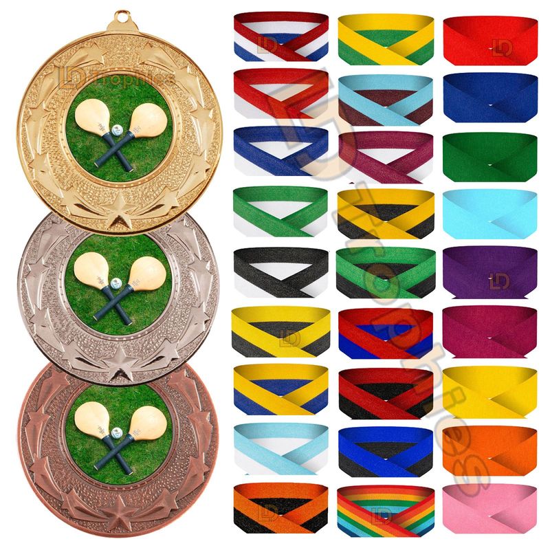 Stoolball Medal & Ribbon Packs - Various Sizes