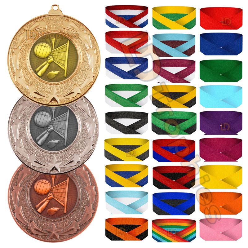 Volleyball Medal & Ribbon Packs - Various Sizes
