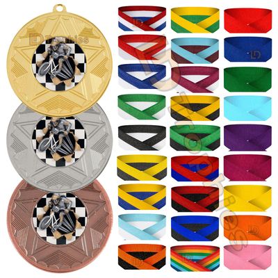 BMX Medal & Ribbon Packs - Various Sizes