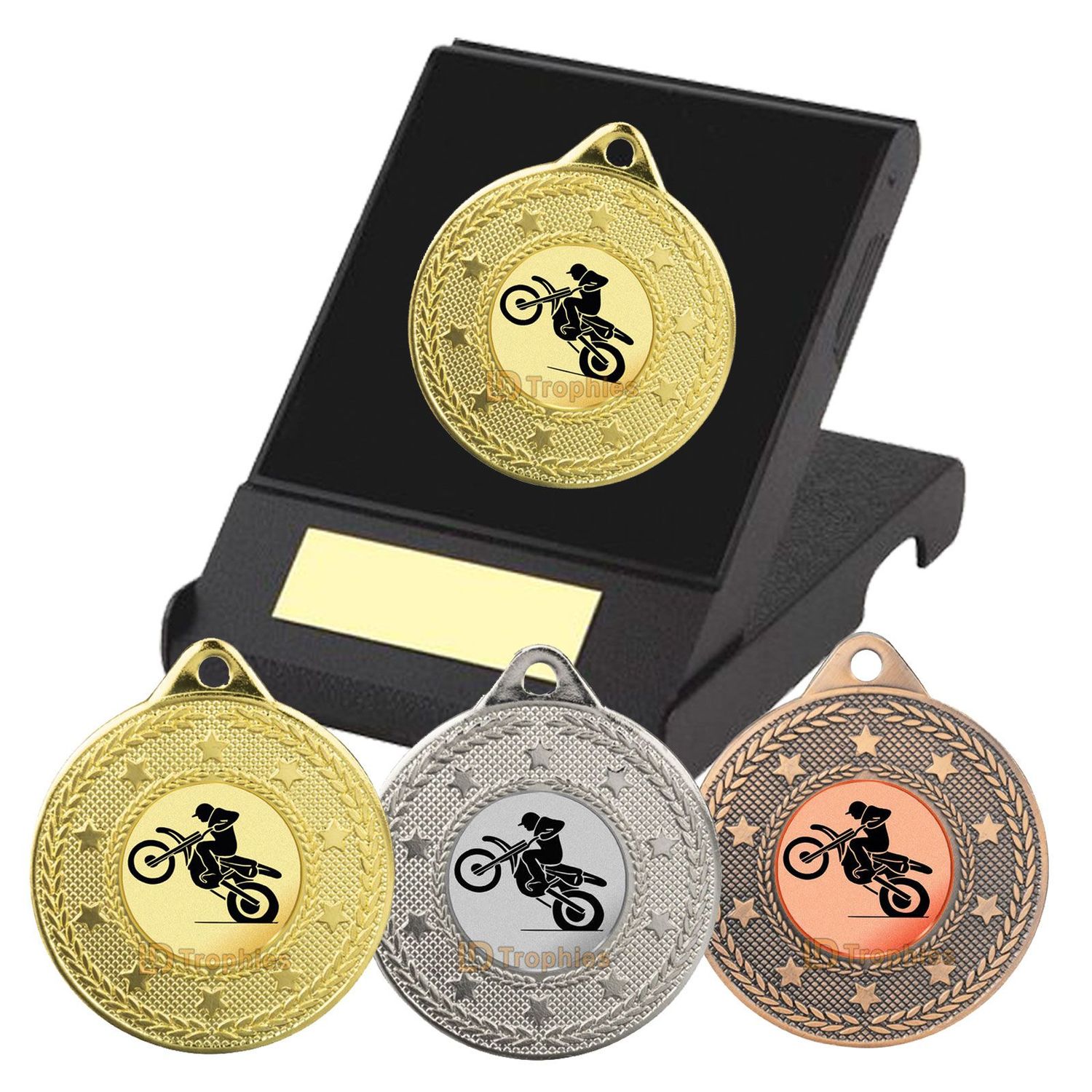 Motocross Medal in Presentation Box