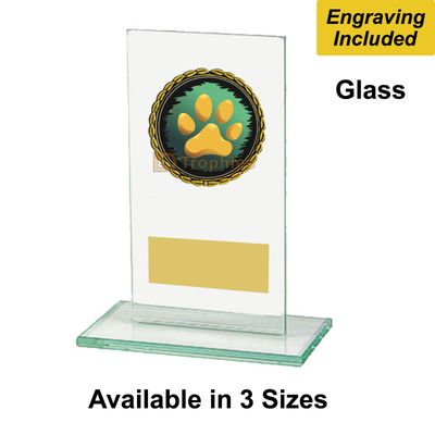 Glass Dog/Canine Trophies - Warrior Range