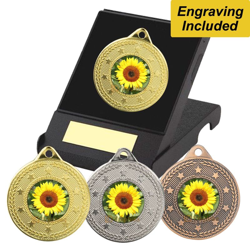 Sunflower Medal in Presentation Box