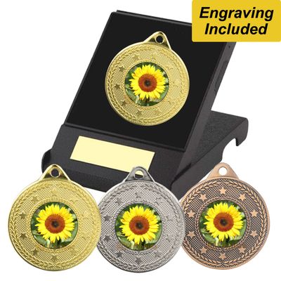 Sunflower Medal in Presentation Box