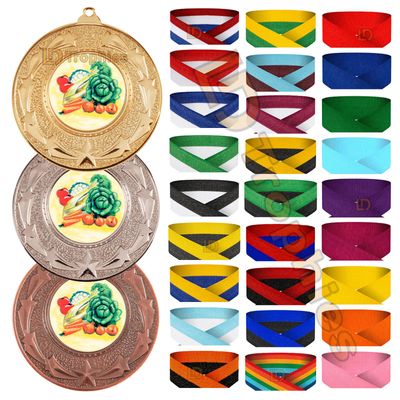 Vegetable Medal & Ribbon Packs - Various Sizes