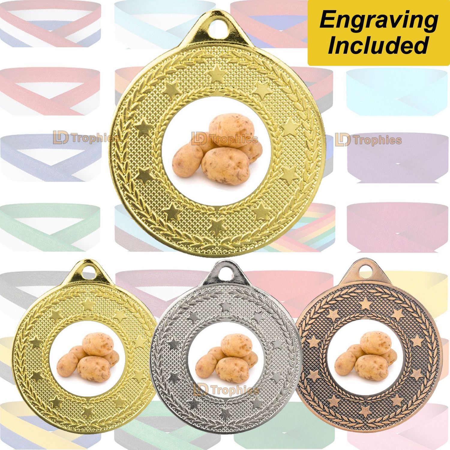 Potato Medal & Ribbon - Beacon